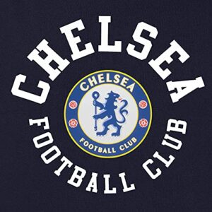 Chelsea FC Official Soccer Gift Mens Fleece Hoody Navy Blue Small