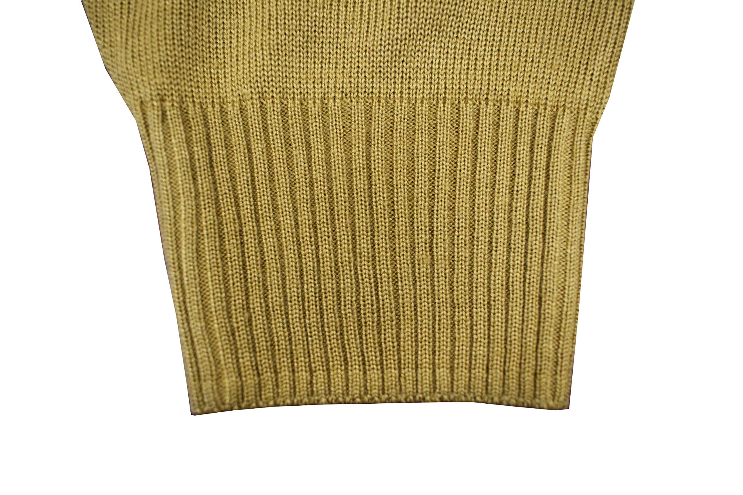 STACY ADAMS Men's Full Zippered Winter Sweaters (4XL, A-Tan)