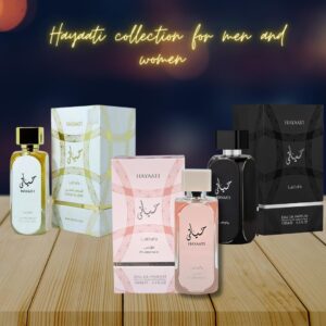 Lattafa Premium Collection Hayaati For Men,Hayaati Gold Elixir For Women & Hayaati Florence Perfumes |EDP-100ML/3.4Oz| Musk & Woody Notes.(ELEGANT PACK)