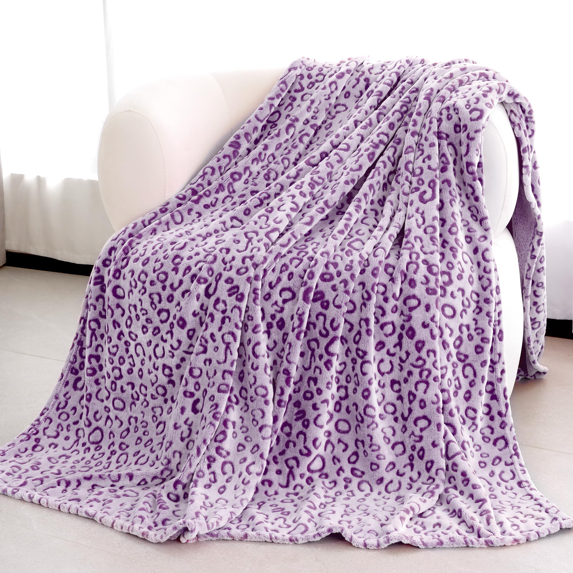 Warm Blanket Purple Lightweight Blanket Soft Throw Blankets for Bed