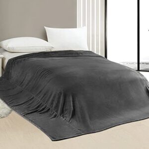 Edenleaf Oversized Blanket 120x120 Inches, Giant Huge Blanket 10'x10' Blanket for Bed, Sofa,Travel and Camping, Extra Large Big Soft Blanket Fits The Whole Family and Outdoor, Dark Grey 10x10 Blanket