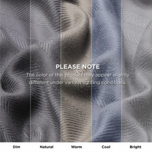 Bedsure Lightweight Cooling Blanket Queen Size, 100% Rayon Derived from Bamboo, Summer Blanket Thin Light Blanket Jacquard Textured, Breathable Grey Cooling Blanket for Hot Sleepers, 90" x 90"