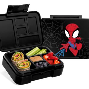 Simple Modern Marvel Spider-man Bento Lunch Box for Kids | BPA Free, Leakproof, Dishwasher Safe | Lunch Container for Boys, Toddlers | Porter Collection | 5 Compartments | Spidey Kid