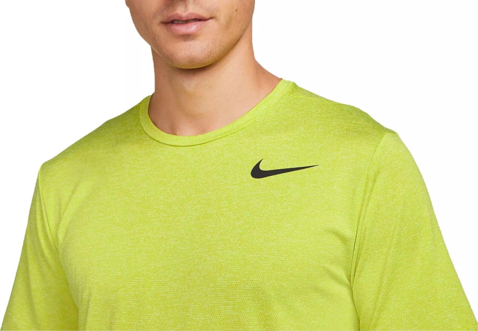 Nike Men's Dri-FIT Utility Static Training Tee, High Voltage Green, XL Regular US