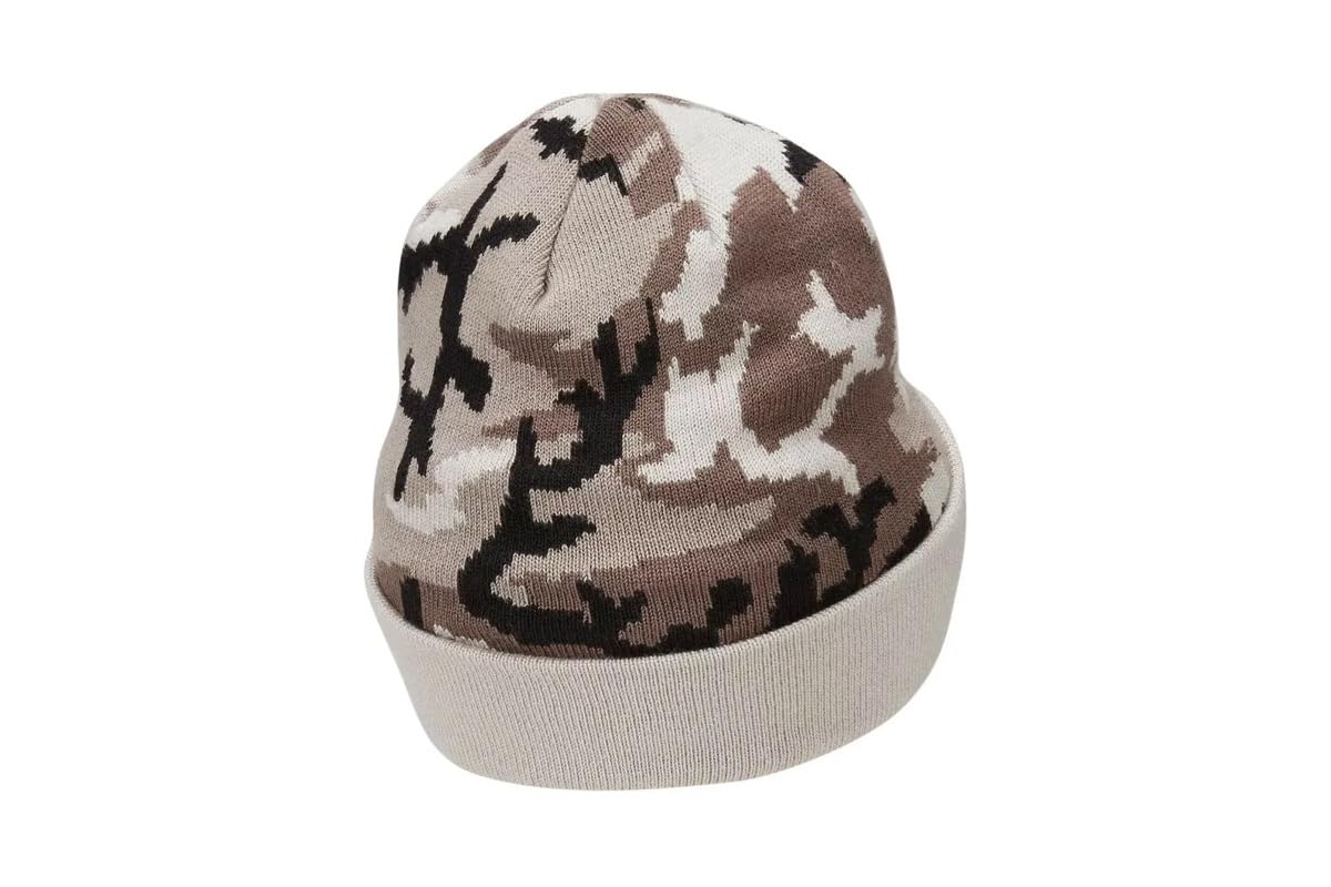 Nike Trail Running DRI-FIT Camo Beanie Unisex (White/Moon Fossil/Lt Iron Ore/Black) One Size