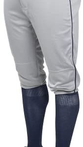 Rawlings Boys YLNCHKPP Pant, Grey/Navy, Large US