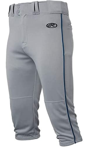 Rawlings Boys YLNCHKPP Pant, Grey/Navy, Large US