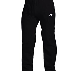 Nike Men's Sportswear Open Hem Club Pants, Black/White, X-Large