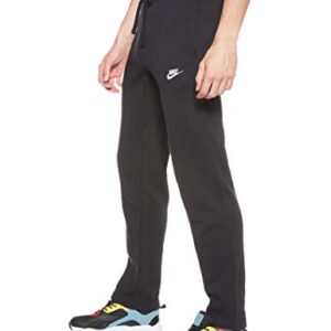 Nike Men's Sportswear Open Hem Club Pants, Black/White, X-Large