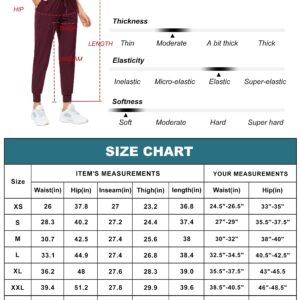 Libin Women's Joggers Pants Athletic Sweatpants with Pockets Running Tapered Casual Pants for Workout,Lounge, Black S