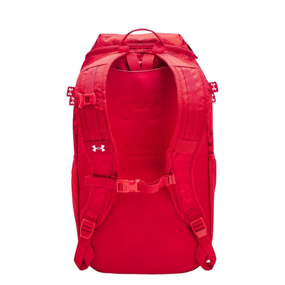 Under Armour Unisex-Adult Utility Baseball Backpack Print, (602) Red / / White, One Size Fits All