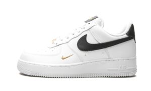 nike womens wmns air force 1 low essential cz0270 102 white/black/gold - size 9w