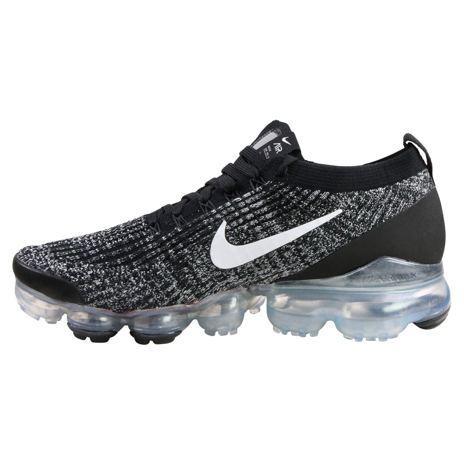 Nike Mens Air Vapormax Flyknit 3 AJ6900 002 - Size 7 Black/White-Metallic Silver