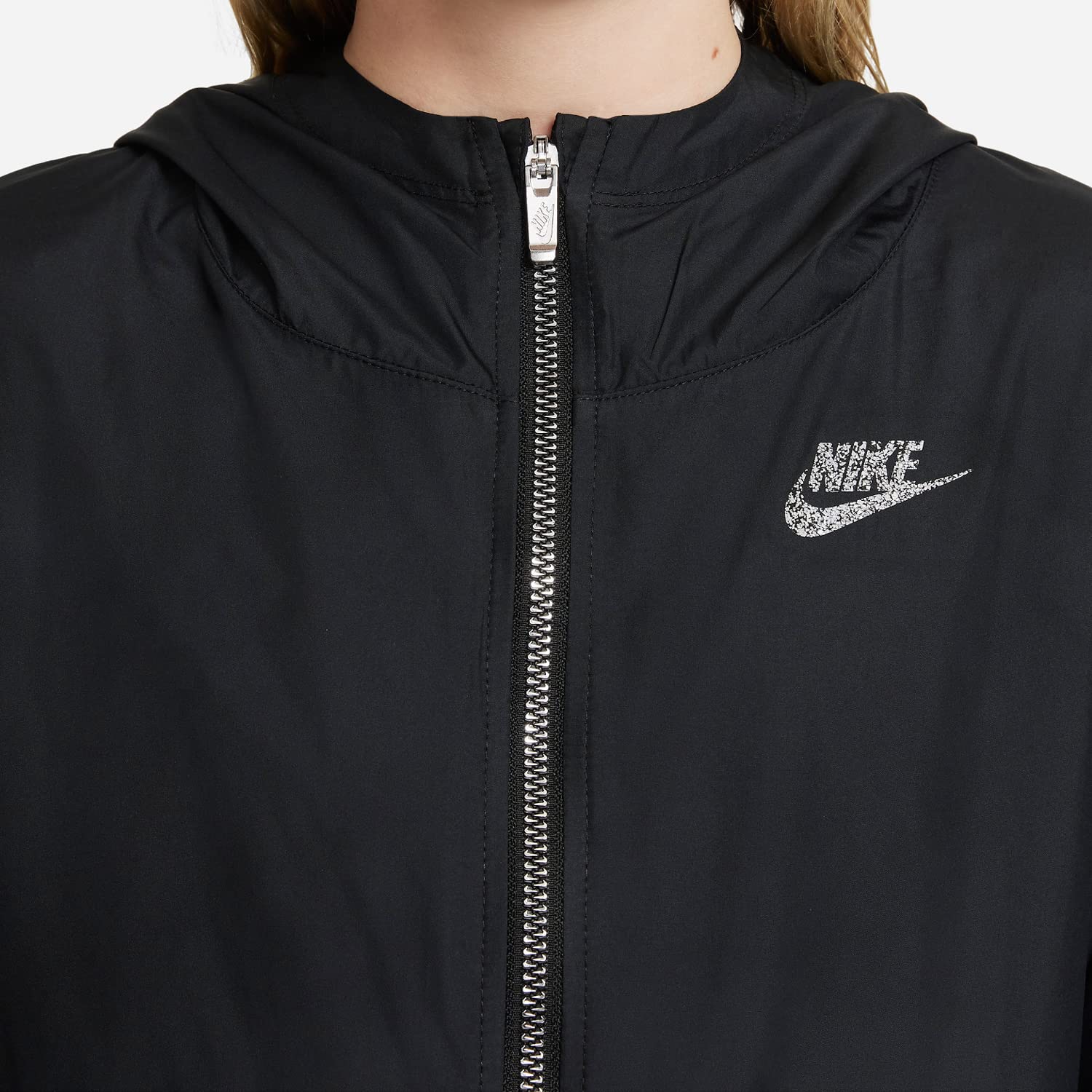 Nike Boy's NSW Packable Utility Top (Little Kids/Big Kids) Black MD (10-12 Big Kid)