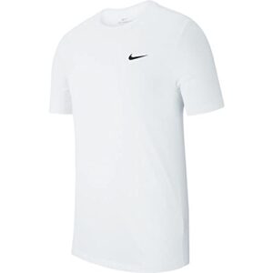 Nike Men's Dry Tee Drifit Cotton Crew Solid, White/Black, X-Large