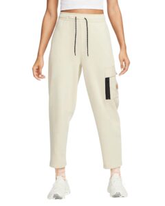 nike sportswear women's sports utility fleece cargo pants (as1, alpha, x_l, regular, regular, rattan/rattan, regular)