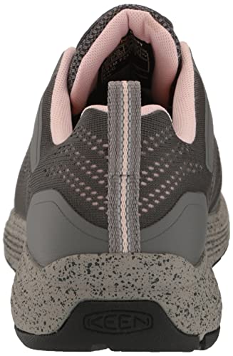 KEEN Utility Women's Sparta 2 Low Height Alloy Toe Industrial Work Shoes, Steel Grey/Peach Whip, 7 Wide