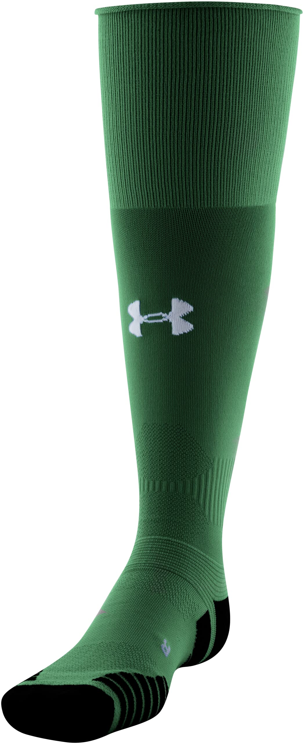 Under Armour Adult Soccer Over-The-Calf Socks, 1-Pair, Forest Green/Black/White, Large