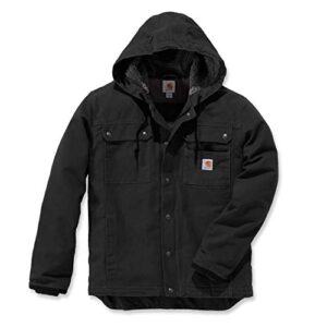 Carhartt mens Bartlett Jacket (Big & Tall) Work Utility Outerwear, Black, 4X-Large Tall US