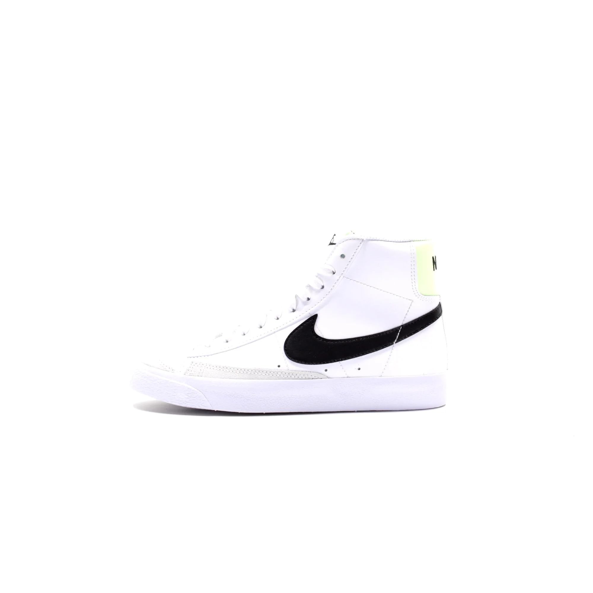 Nike Blazer Mid 77 GS White/Black-Barely Volt Size 5.5