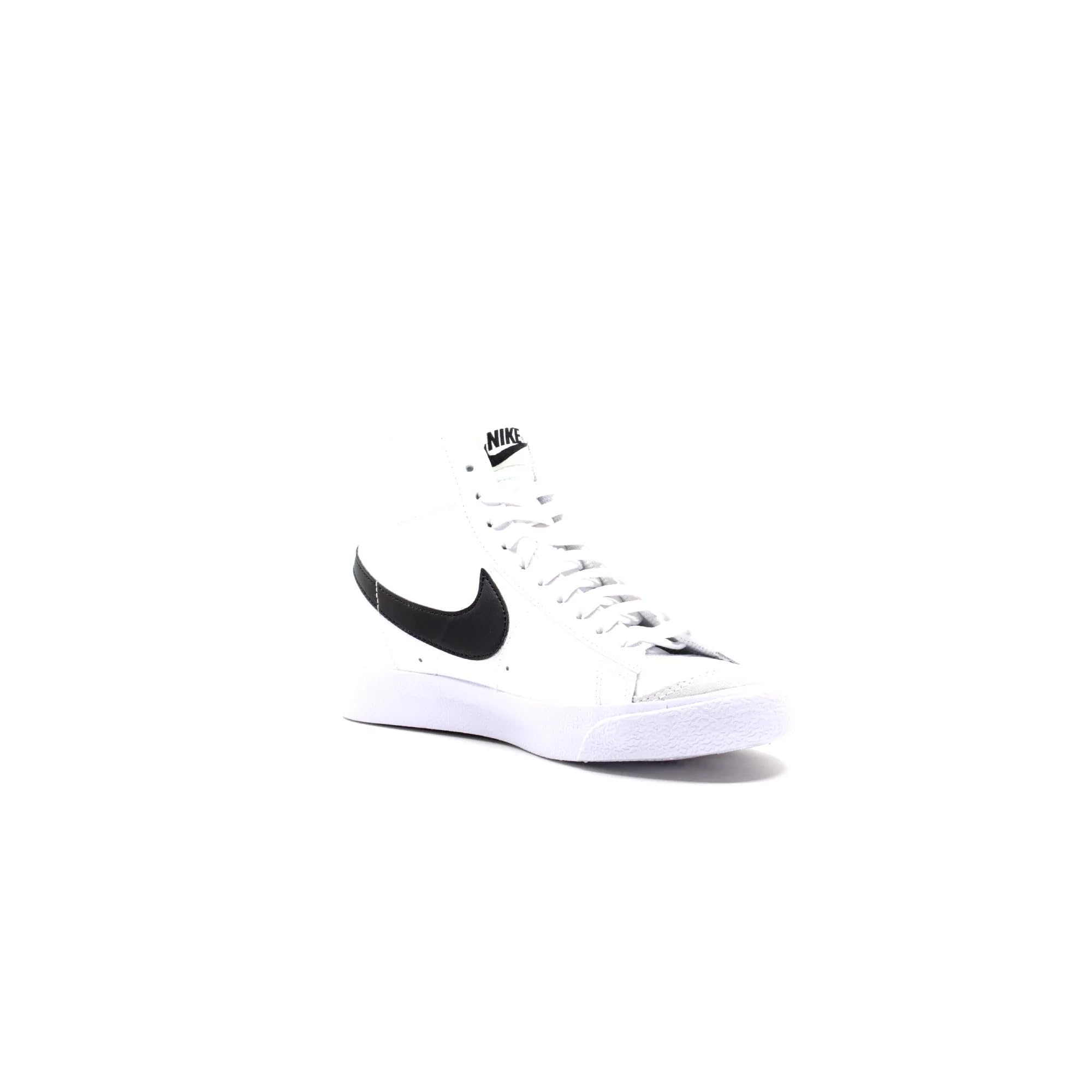 Nike Blazer Mid 77 GS White/Black-Barely Volt Size 5.5