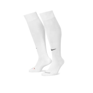 Nike Classic II Cushion Over-the-Calf Socks Team White/Black SM (4-6 Big Kid, Women's Shoe 4-6)