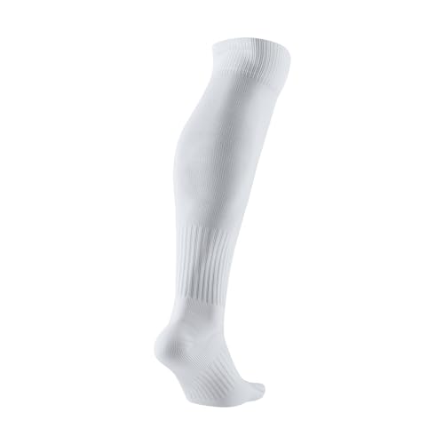 Nike Classic II Cushion Over-the-Calf Socks Team White/Black SM (4-6 Big Kid, Women's Shoe 4-6)