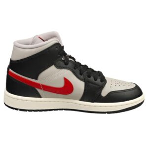 Nike Jordan 1 Mid Women Black/Gym Red-College Grey BQ6472-060 8