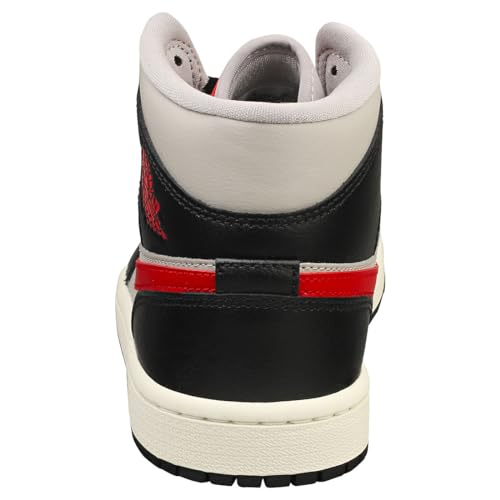 Nike Jordan 1 Mid Women Black/Gym Red-College Grey BQ6472-060 8