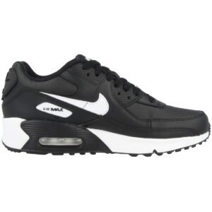 Nike Boy's Air Max 90 LTR (Big Kid) Black/White/Black 4 Big Kid M