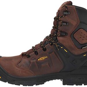 KEEN Utility Dover, Men's, Dark Earth/Black, Comp Toe, EH, WP/Insulated, 8 Inch, Work Boot (10.5 D)