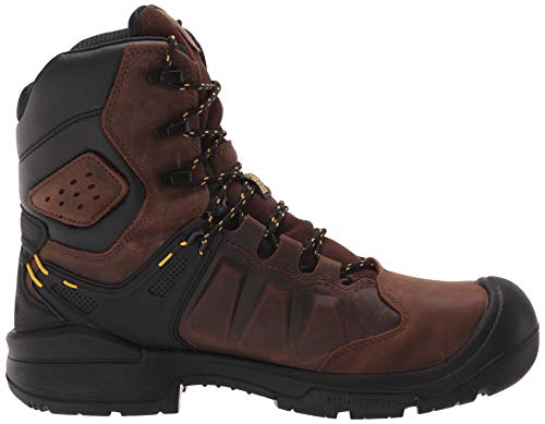 KEEN Utility Dover, Men's, Dark Earth/Black, Comp Toe, EH, WP/Insulated, 8 Inch, Work Boot (10.5 D)