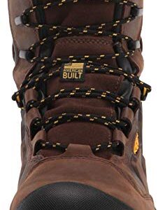 KEEN Utility Dover, Men's, Dark Earth/Black, Comp Toe, EH, WP/Insulated, 8 Inch, Work Boot (10.5 D)