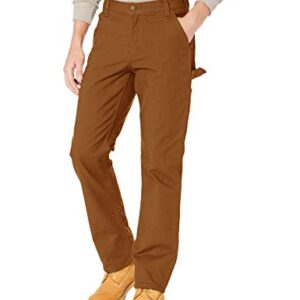 Carhartt mens Rugged Flex Relaxed Fit Duck Dungaree Work Utility Pants, Carhartt Brown, 32W x 32L US