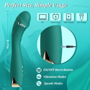 Realistic Curved G spot Vibrator - Classic Sex Toys for Women with 10 Vibration & One-Burst Dildo Vibrator, Adult Sex Toys & Games Clitoral Vagina G Spot and Anal Stimulation for Women and Couples