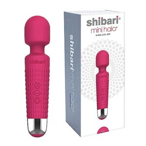 shibari mini halo vibrator, wand massager vibe, cordless, quiet, high power & waterproof, vibration clitoris stimulation, adult sex toys, personal vibrator for women, sex vibrators (pink)