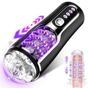 automatic male masturbator with 10 thrusting patterns & vibration settings, adult toy penis pump male sex toys for men, sex toy male stroker adult toys pocket pussies, adult sex toys