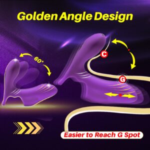 Dual Motors Finger Sex Toy with G spot Clitoris Vibrator, Couples Women Adult Sex Toys, Vibrating Mini G spot Clitoral Nipple Couple Vibrator Stimulator, Female Vibrators for Woman Her Game Pleasure