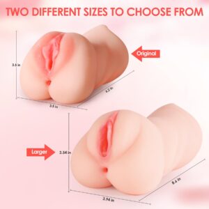 ZEMALIA 3 in 1 Male Masturbator Adult Sex Toys with Realistic Textured, Men's Pocket Stroker Toy for Adult Men Masturbation