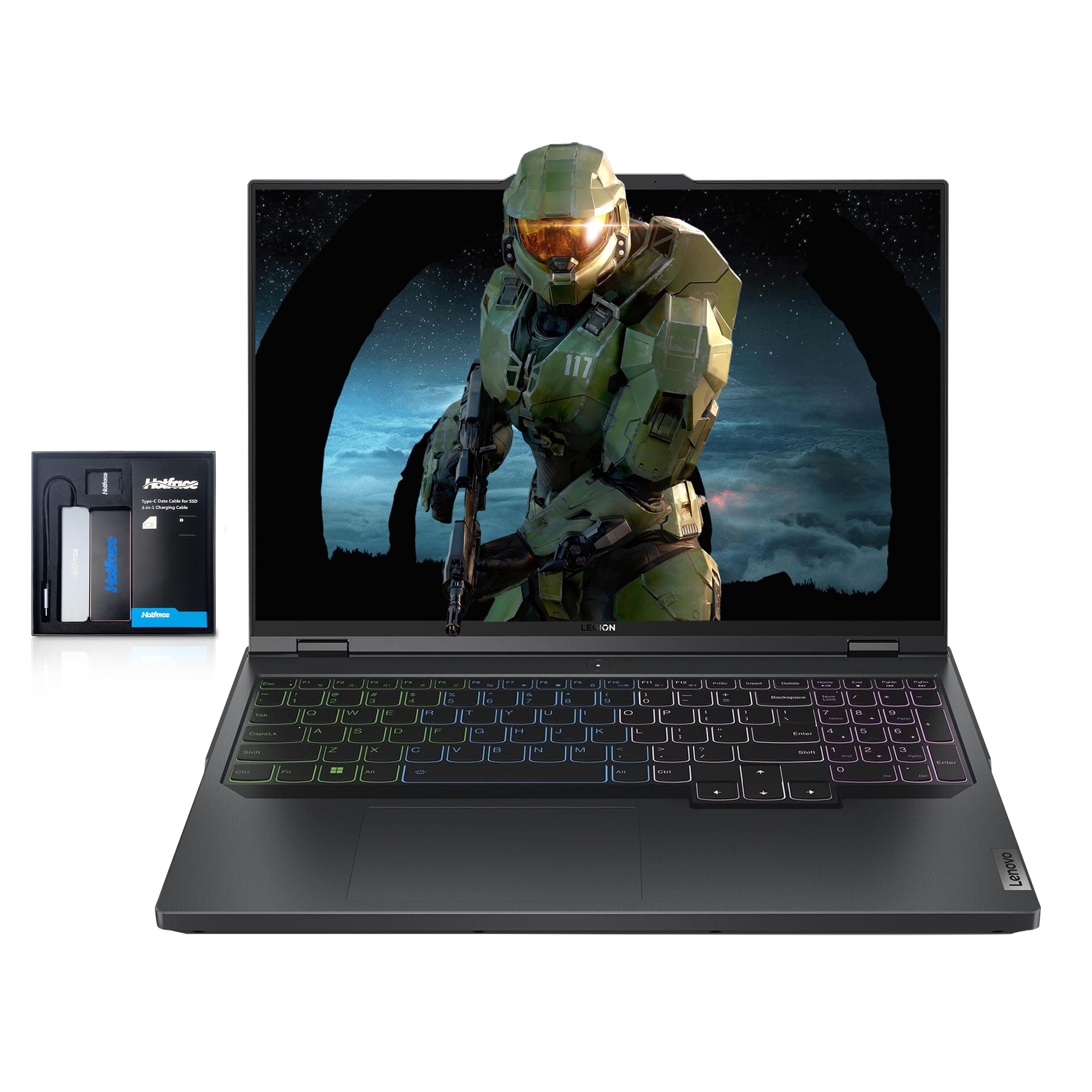 Lenovo Legion Pro 5 Gaming Laptop, 16" WQXGA165Hz, AMD Ryzen 7 7745HX, GeForce RTX 4070, 32GB DDR5 RAM, 1TB PCIe SSD, 4-zone RGB Backlit Keyboard, WiFi 6E, Win 11, Gray, 128GB Hotface Extension Set