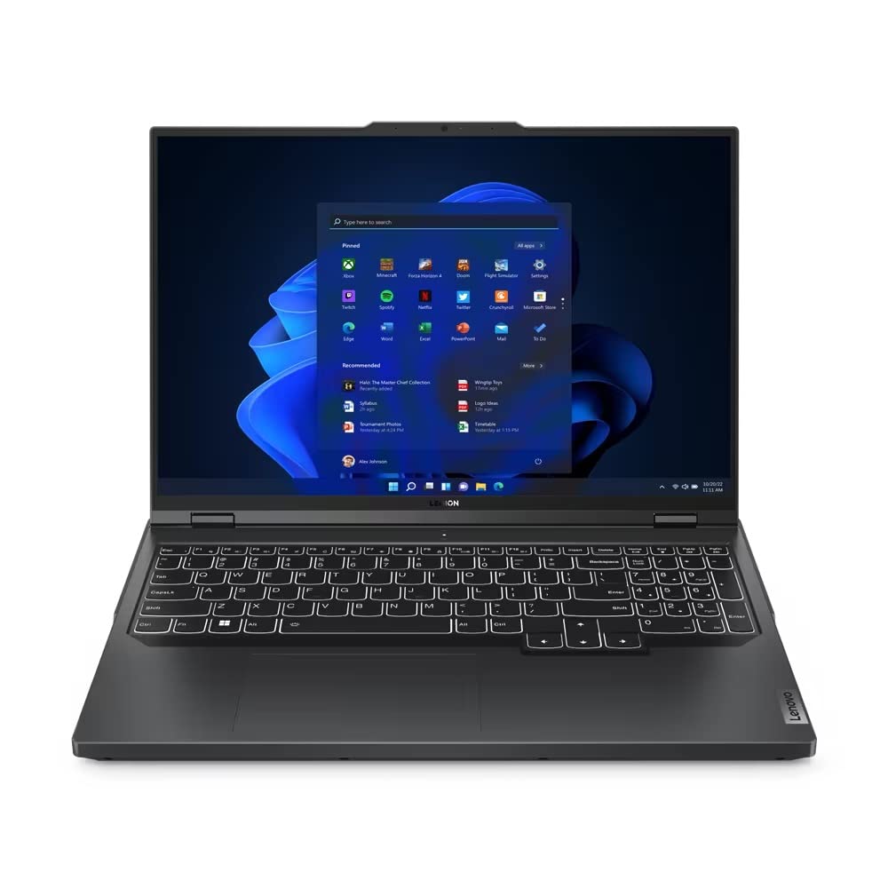 LENOVO Legion Pro 5 Laptop 2023 16” WQXGA 2560 x 1600 IPS 240 Hertz 13th Intel Core i9-13900HX NVIDIA Geforce RTX 4070 8GB GDDR6 32GB DDR5 2TB SSD Four-Zone Backlit Keyboard Windows 11 Pro