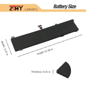 ZTHY 80Wh L20C4PC1 Laptop Battery Replacement for Lenovo Legion 5 Pro-16ACH6 16ACH6H 16ITH6 16ITH6H Legion 5-15ITH6 15ITH6H 15ACH6 15ACH6A 15ACH6H Legion 7-16ITHg6 16ACHg6 Series L20M4PC1 L20D4PC1