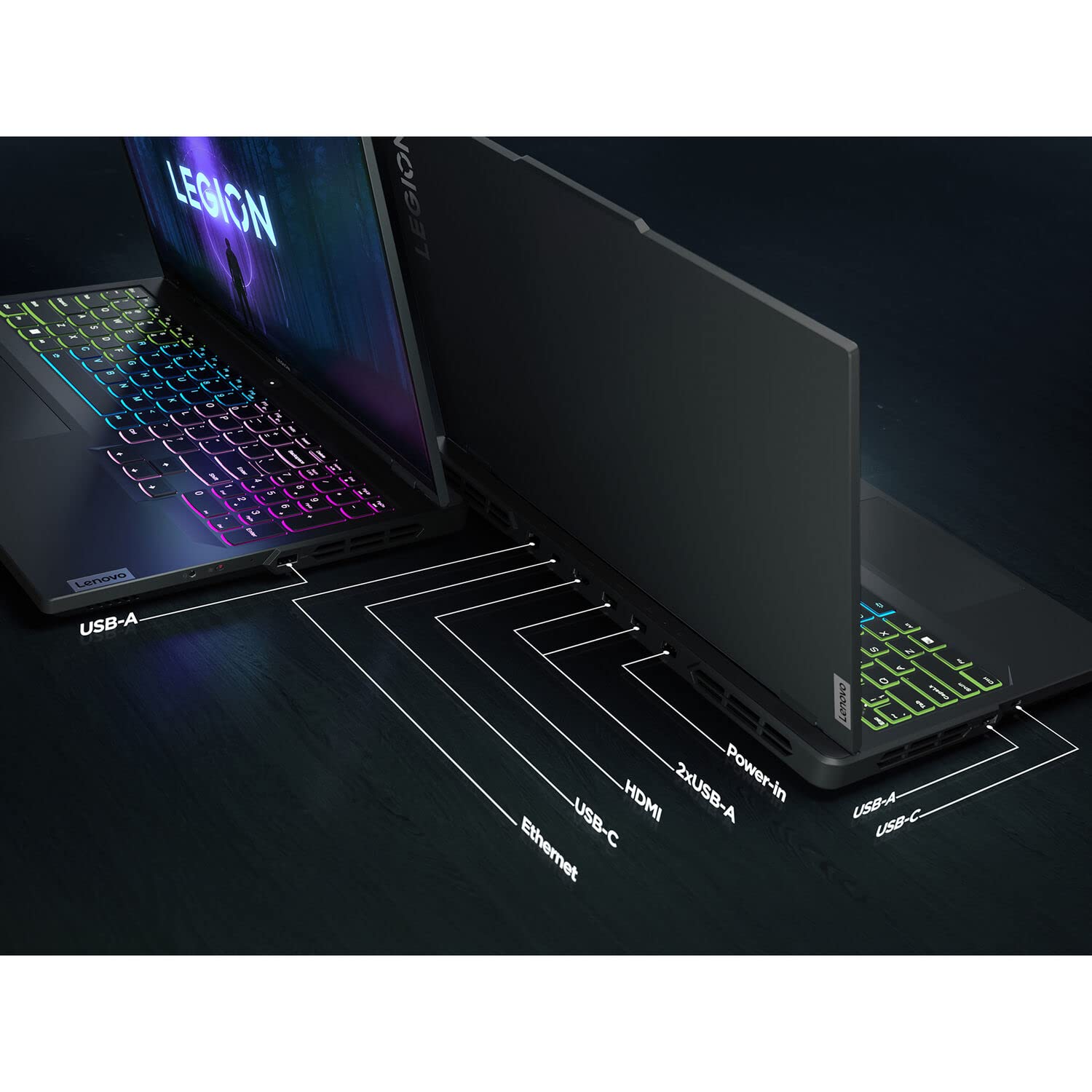 Lenovo Legion Pro 5 Gaming Laptop, 2023, 16" 2560 x 1600 165 Hz, AMD Ryzen 7-7745HX 8-Core, NVIDIA GeForce RTX 4060 8GB, 32GB DDR5, 1TB SSD, Windows 10 Pro, RGB Backlit Keyboard, Onyx Grey