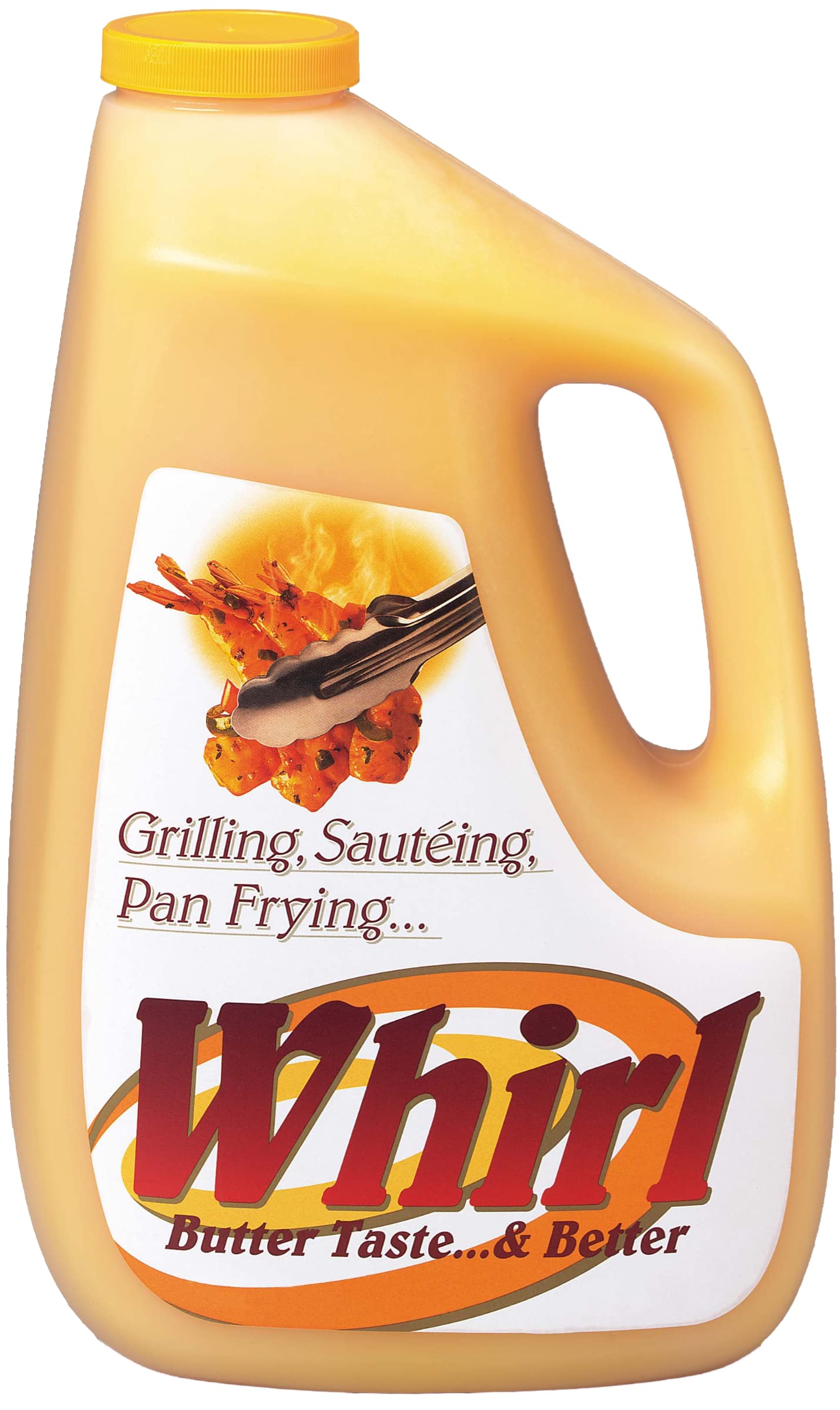 Whirl Butter Liquid Flavor Oil, 1 Gallon (Pack of 2) with By The Cup Swivel Spoons