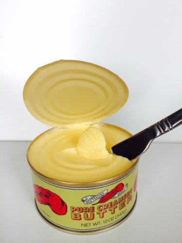 Red Feather Creamery Canned Butter A real butter from new Zealand-100% pure no artificial colors or flavors-Great For Hurricane Preparedness Emergency Survival Earthquake Kit-(24 Cans/Full Case)