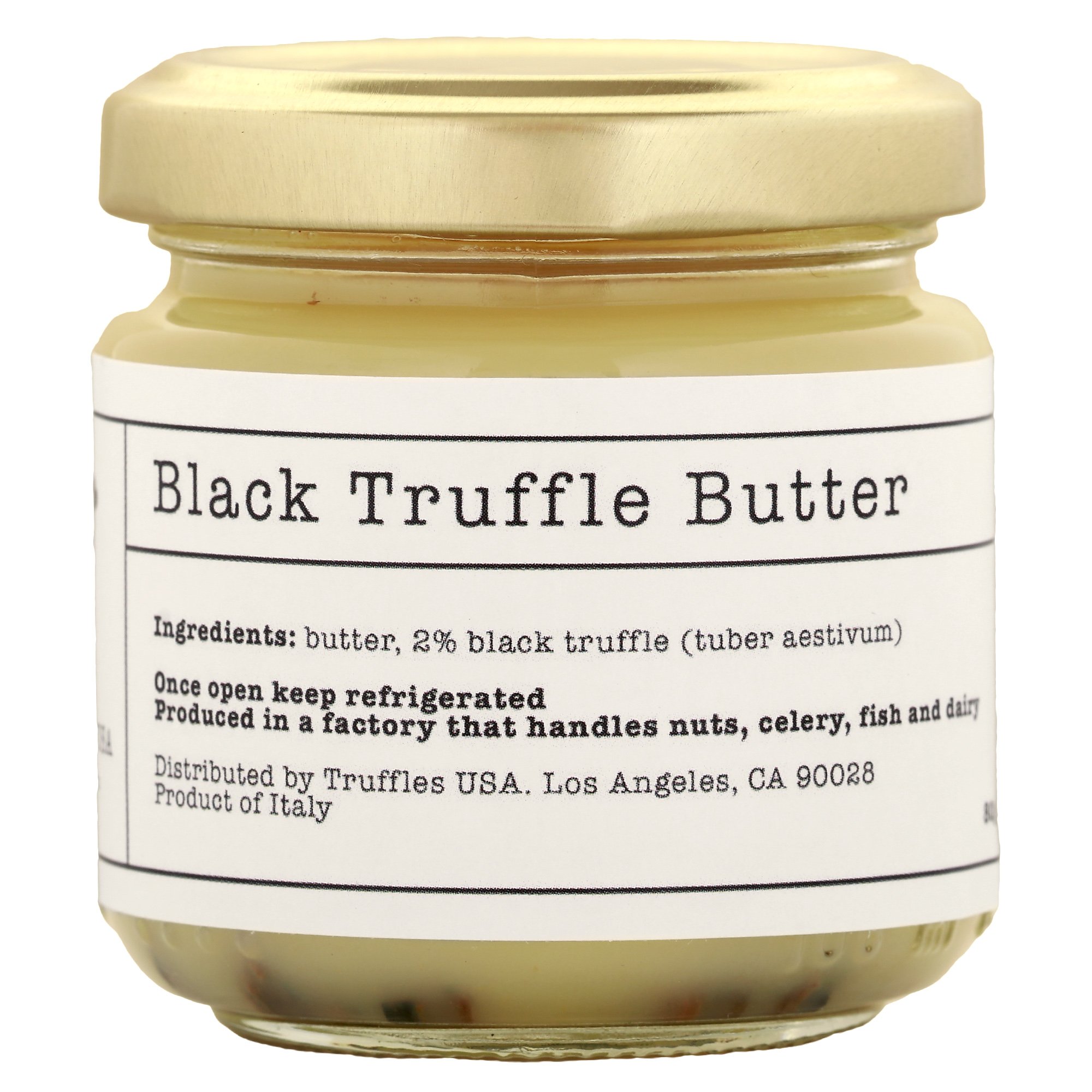 TRUFFLES USA Black Truffle Butter 2.82 oz Jar - Imported from Italy – Unique Gourmet Recipe Made with Natural Italian Ingredients - A Rich Delicacy Known as the Diamond of the Kitchen