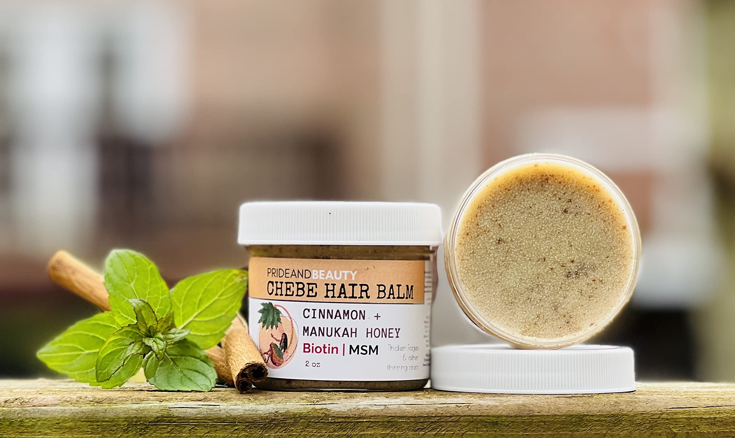 Chebe Butter For Hair Growth. Manuka Honey (Biotin+MSM)| Alopecia Growth Stimulant | Great For Balding/Bald Spots. Chebe Hair Butter, With Chebe Powder. (Chebe Hair Balm)