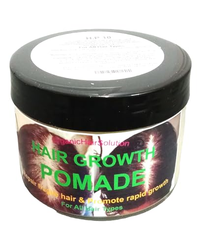 Organic Hair Solution-Hair Growth Pomade Grease with Peppermint-Mango Butter-Tea Tree - Argan- Jojoba seed- Avocado- Castor oil- For Scalp and Hair-For Stronger, Thicker Longer Hair-NOURISH & STRENGTH