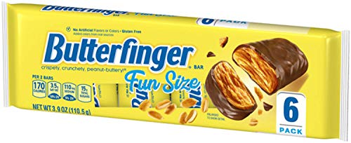 Butterfinger Fun Size Bars 6 Pack Tray, 3.9 oz