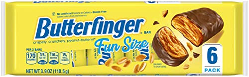 Butterfinger Fun Size Bars 6 Pack Tray, 3.9 oz